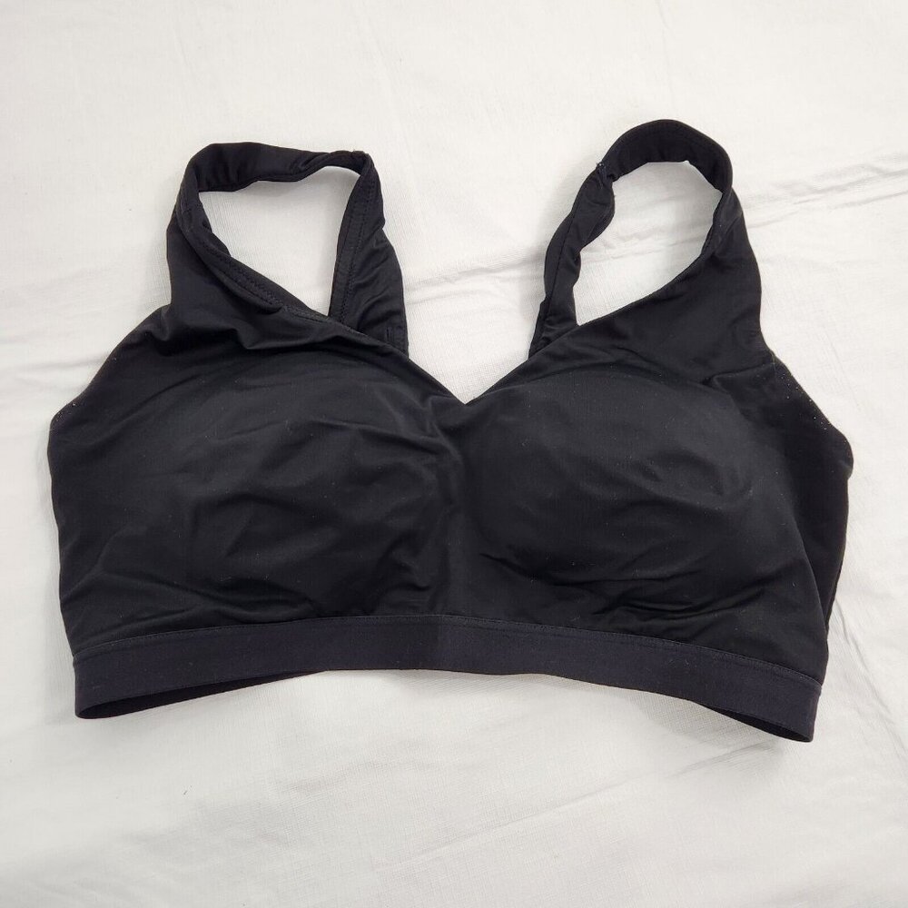 Warner's Bra Black Large Women's Sports Bra